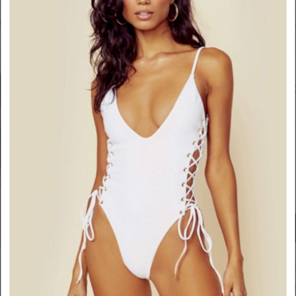 Blue Life Roped Up one piece (size S) NWT